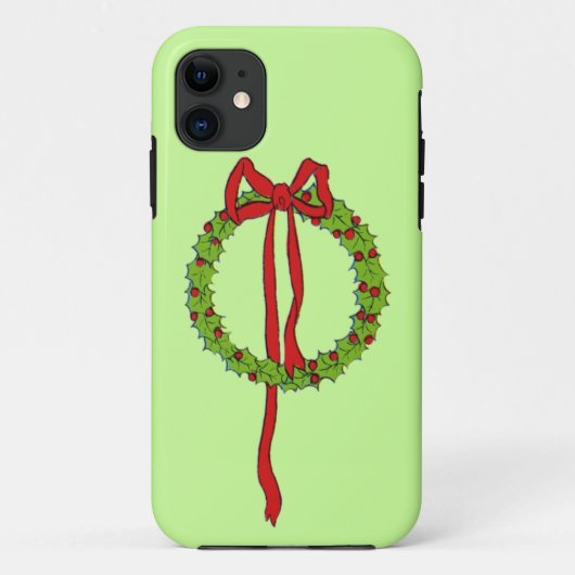 Hoesje voor kerstmis Wreath iPhone5 (Achterkant)