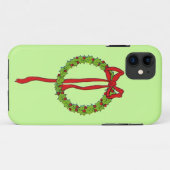 Hoesje voor kerstmis Wreath iPhone5 (Achterkant (horizontaal))