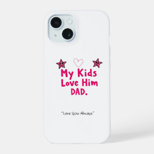 Hoesje voor mobiel met 'Mijn kinderen houden van h iPhone 15 Case