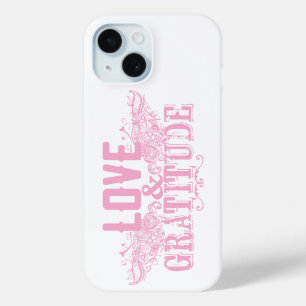 Hoesje voor mobiele telefoon met liefde en dankbaa