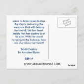 Hoesje voor speciale acties zwarte achtergrond briefkaart (Achterkant)