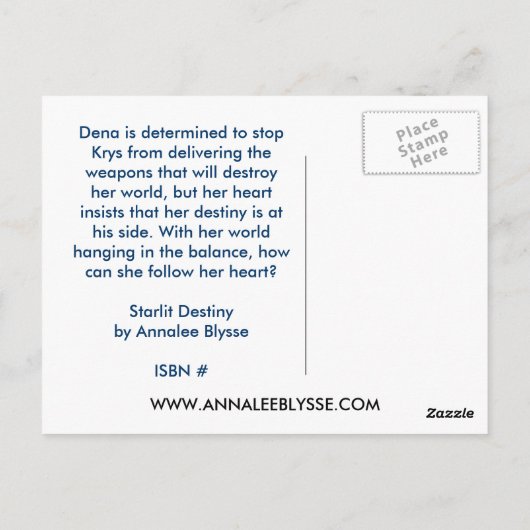 Hoesje voor speciale acties zwarte achtergrond briefkaart (Achterkant)