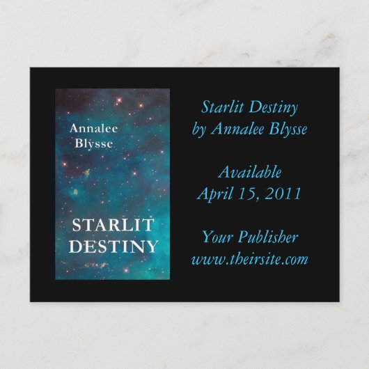 Hoesje voor speciale acties zwarte achtergrond briefkaart (Voorkant)