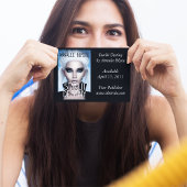 Hoesje voor speciale acties zwarte achtergrond briefkaart