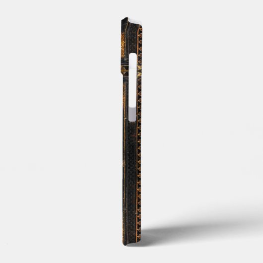 Hoesje voor telefoon met antieke uitstraling en mo (Achterkant / Links)