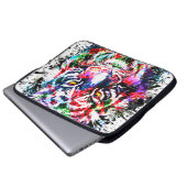Hoesje voor tijger laptop | Abstracte kunstwerken  Laptop Sleeve (Voorkant onderkant)