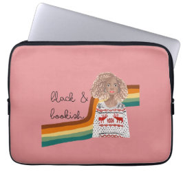 Hoesje voor zwarte boekomslag laptop sleeve