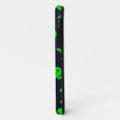 Hoesje voor zwarte en groene schedels voor iPhone  (Achterkant/links)