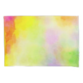 Hoesje Waterverf Geel Kussensloop (Voorkant)