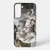 Hoesje White Tigers Samsung Galaxy (Achterkant)