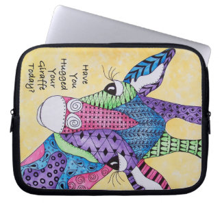 Hoesje Zen Giraffe-laptophoes Laptop Sleeve
