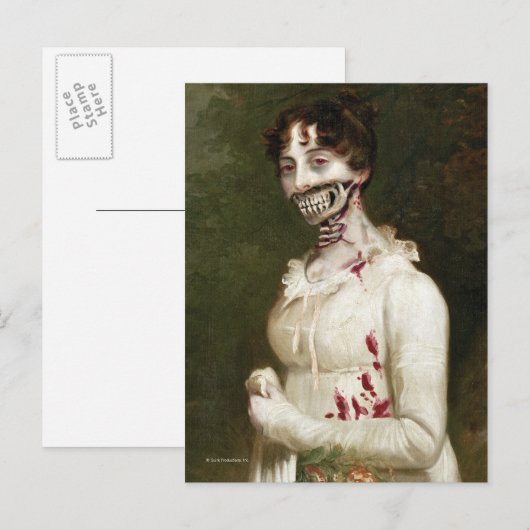 Hoesje Zombie Briefkaart (Voorkant / Achterkant)