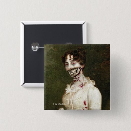 Hoesje Zombie Vierkante Button 5,1 Cm (Voorkant /achterkant)