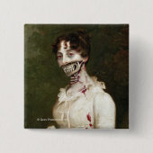 Hoesje Zombie Vierkante Button 5,1 Cm (Voorkant)