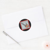 Hoesje Zombies Ronde Sticker (Envelop)