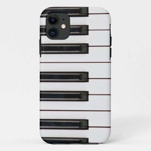 Hoesje zwart-wit pianotoetsenbord Hoesje (Achterkant)