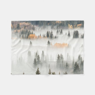 Hoesjes bergbos in Dawn Ground Fog Fleece Deken