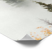 Hoesjes bergbos in Dawn Ground Fog Poster (Hoek)