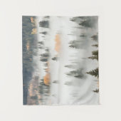 Hoesjes bergbos in Dawn Ground Fog Wandkleed (Voorkant)