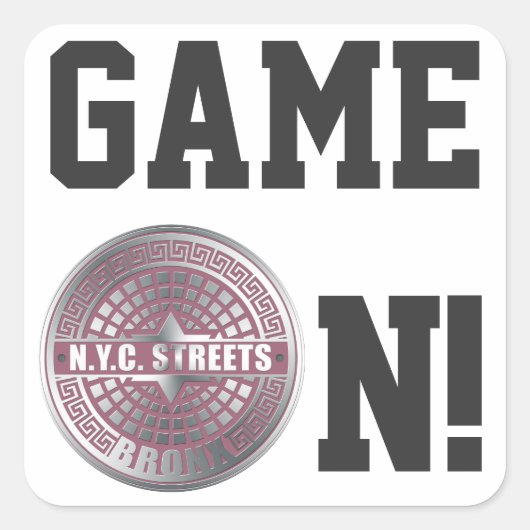 Hoesjes Bronx Vierkante Sticker (Voorkant)