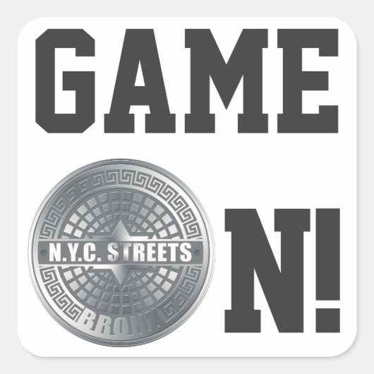 Hoesjes Bronx Vierkante Sticker (Voorkant)