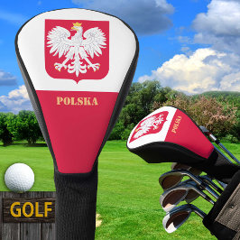 Hoesjes/clubs van de Poolse vlag en Golf Polen Golfheadcover