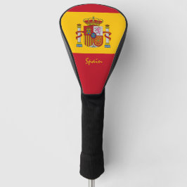 Hoesjes/clubs van Spaanse vlag en Golf Spanje Golfheadcover