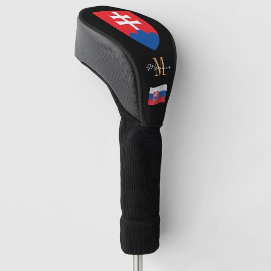 Hoesjes Golfclubs in Slowakije en de vlag Golfheadcover (Schuin)