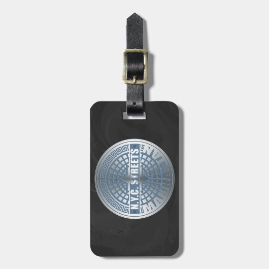 Hoesjes Manhattan Bagagelabel (Voorkant verticaal)