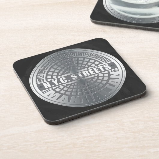Hoesjes Manhattan Bier Onderzetter (Linkerzijde)
