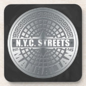 Hoesjes Manhattan Bier Onderzetter (Voorkant)