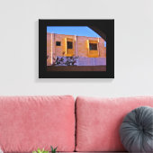 Hoesjes met houten ramen canvas afdruk (Insitu (Woonkamer))