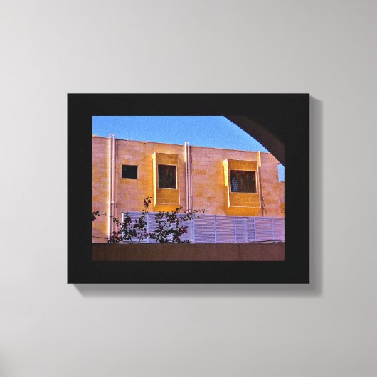 Hoesjes met houten ramen canvas afdruk (Voorkant)