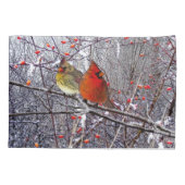 Hoesjes met kerst-kerst in kardinaal kussensloop (Achterkant-Links)