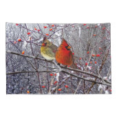 Hoesjes met kerst-kerst in kardinaal kussensloop (Achterkant-Rechts)