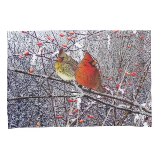 Hoesjes met kerst-kerst in kardinaal kussensloop (Voorkant-Rechts)