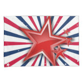 Hoesjes met sterren en strips kussensloop (Voorkant-Rechts)