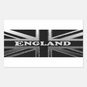 Hoesjes met vlag van Black en Silver Grey Union Rechthoekige Sticker