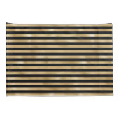 Hoesjes met zwarte en gouden strips kussensloop (Achterkant-Rechts)
