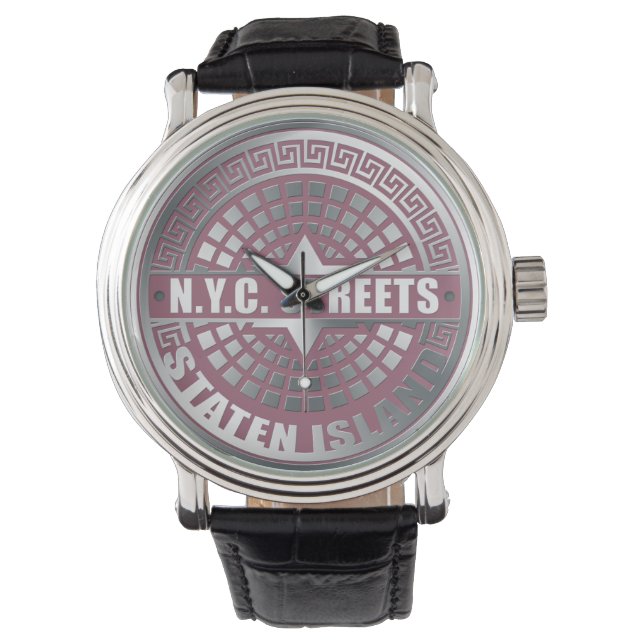 Hoesjes Staten Island Horloge (Voorkant)