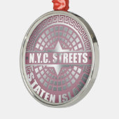 Hoesjes Staten Island Metalen Ornament (Links)