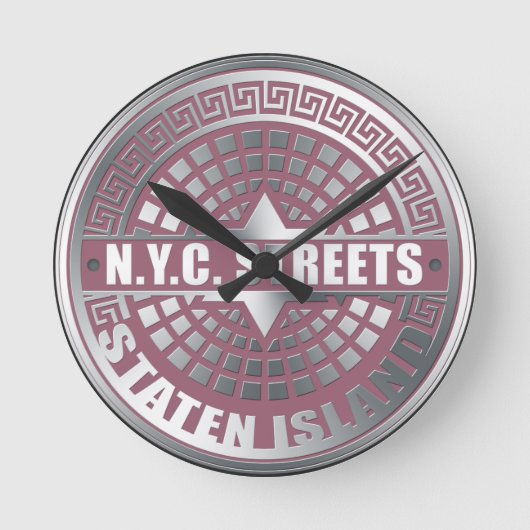 Hoesjes Staten Island Ronde Klok (Voorkant)