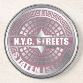 Hoesjes Staten Island Zandsteen Onderzetter (Voorkant)