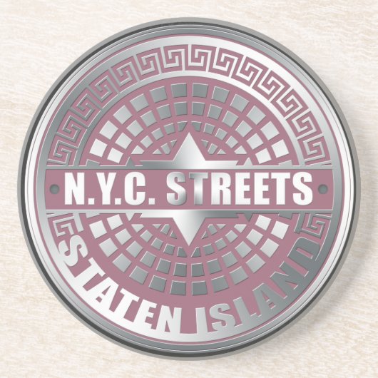 Hoesjes Staten Island Zandsteen Onderzetter (Voorkant)
