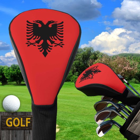 Hoesjes van de Albanese vlag en Golf Albanië Golfheadcover