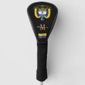 Hoesjes van de Golfclubs in Colombia en de vlag Golfheadcover (Voorkant)