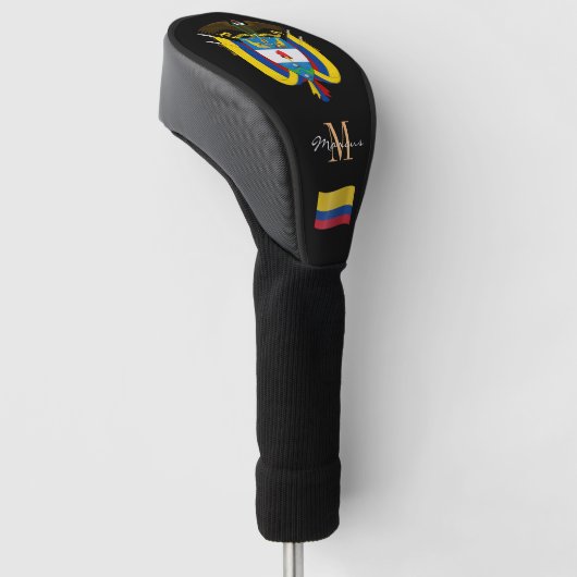 Hoesjes van de Golfclubs in Colombia en de vlag Golfheadcover (Schuin)