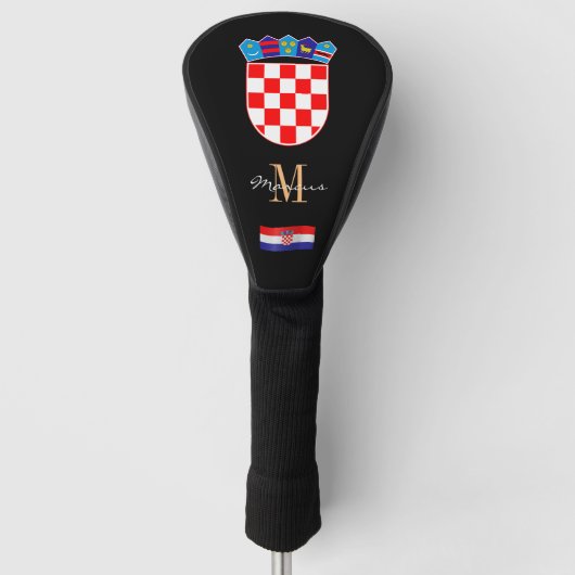 Hoesjes van Golfclubs in Kroatië en Vlag Golfheadcover (Voorkant)