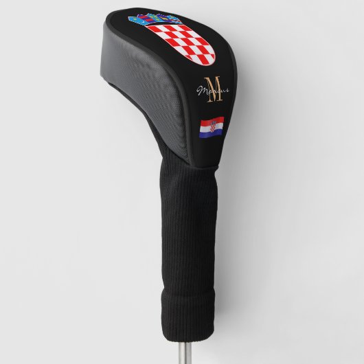 Hoesjes van Golfclubs in Kroatië en Vlag Golfheadcover (Schuin)