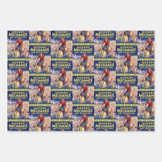 Hoesjes van het  Inventions Magazine Inpakpapier Vel (Voorkant)